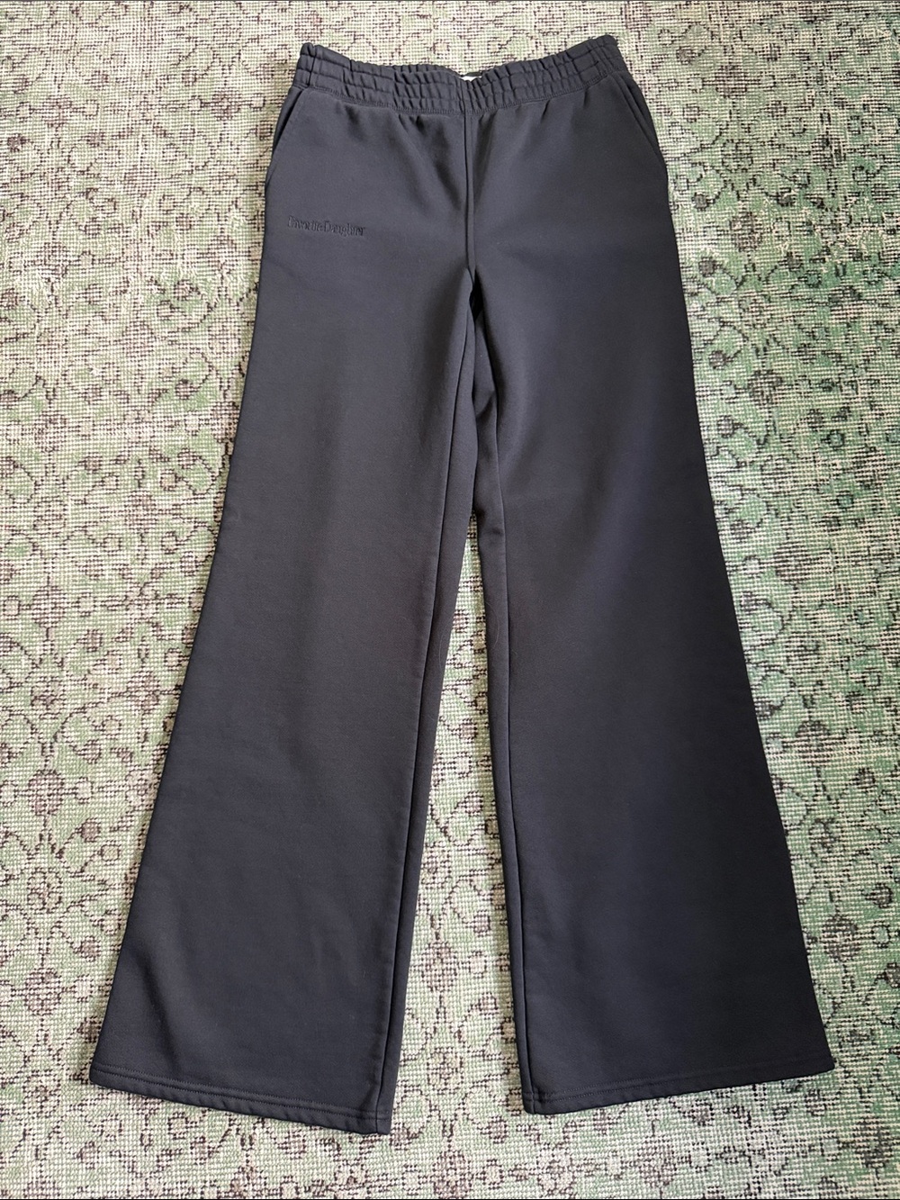 Favorite Daughter Black Wide-Leg Pull-On Pants